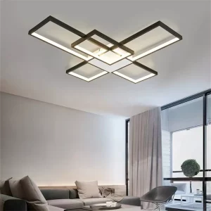 Plafonnier LED design nordique moderne intérieur épuré salon chambre lumière chaleureuse économique élégant