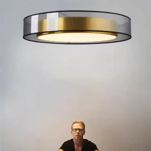 Plafonnier LED verre métal design nordique minimaliste salon chambre éclairage moderne lumière chaleureuse économique élégant Plafonnier LED verre métal design nordique minimaliste salon chambre éclairage moderne lumière chaleureuse économique élégant