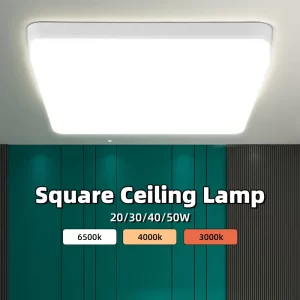 Plafonnier LED minimaliste design moderne intérieur lumière chaleureuse cuisine salon bureau éclairage économique 20W-50W