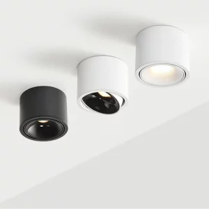 Plafonnier LED en métal design moderne minimaliste ajustable éclairage intérieur cuisine salon bureau élégant économie d’énergie