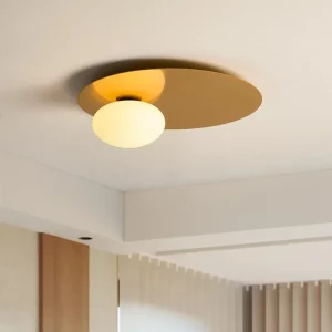 Plafonnier verre métal design moderne minimaliste lumière intérieure salle séjour chambre bureau éclairage opalin élégance économique Plafonnier verre métal design moderne minimaliste lumière intérieure salle séjour chambre bureau éclairage opalin élégance économique