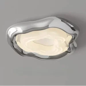 Plafonnier moderne design sculpture organique lumière douce intérieure éclairage salon chambre bureau élégance contemporaine
