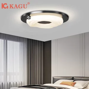 Plafonnier LED en bois naturel design nordique moderne éclairage chaleureux pour salon chambre à coucher salle à manger économie d’énergie élégance scandinave