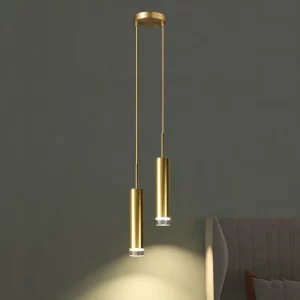 Suspension LED moderne minimaliste design épuré luminaire intérieur doré salon chambre cuisine éclairage chaleureux économique élégant Suspension LED moderne minimaliste design épuré luminaire intérieur doré salon chambre cuisine éclairage chaleureux économique élégant