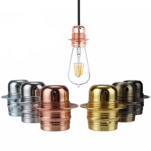 Porte-ampoule Vintage Edison E27 douille rétro avec anneau design industriel éclairage chaleureux plafonnier métal finition cuivre argenté doré bronze salle à manger salon cuisine Porte-ampoule Vintage Edison E27 douille rétro avec anneau design industriel éclairage chaleureux plafonnier métal finition cuivre argenté doré bronze salle à manger salon cuisine