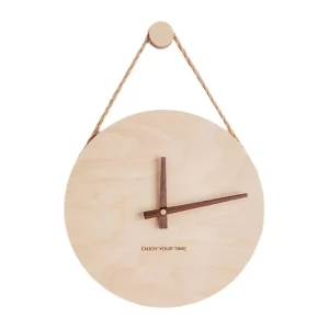 Horloge murale bois naturel design nordique rustique minimaliste salon chambre décoration intérieure style scandinave épuré Horloge murale bois naturel design nordique rustique minimaliste salon chambre décoration intérieure style scandinave épuré