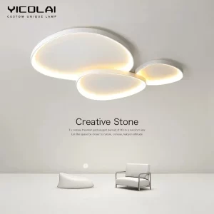 Plafonnier LED design nordique moderne minimaliste éclairage intérieur atmosphérique salon chambre cuisine bureau décoration