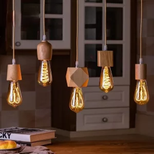 Lampe_suspendue_vintage_bois_massif_luminaire_décoratif_chambre_salon_cuisine_bureau_style_moderne_scandinave_éclairage_chaleureux_naturel élégant Lampe_suspendue_vintage_bois_massif_luminaire_décoratif_chambre_salon_cuisine_bureau_style_moderne_scandinave_éclairage_chaleureux_naturel élégant