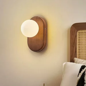 Lampes murales bois verre style japonais design nordique rétro éclairage chaleureux salon chambre bureau économie d’énergie élégance naturelle Qing An ZQZ