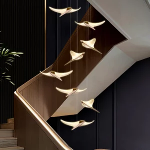 Suspension LED acrylique design moderne artistique éclairage intérieur luminaire décoratif salon villa escaliers chaleureux élégant économie d’énergie Suspension LED acrylique design moderne artistique éclairage intérieur luminaire décoratif salon villa escaliers chaleureux élégant économie d’énergie