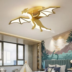 Plafonnier dragon LED moderne design créatif chambre enfant éclairage magique décoration intérieure salle jeux restauration