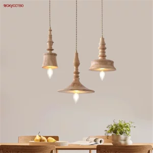Suspension en bois naturel design scandinave nordique éclairage chaleureux luminaire déco moderne salle à manger salon loft hôtel Suspension en bois naturel design scandinave nordique éclairage chaleureux luminaire déco moderne salle à manger salon loft hôtel