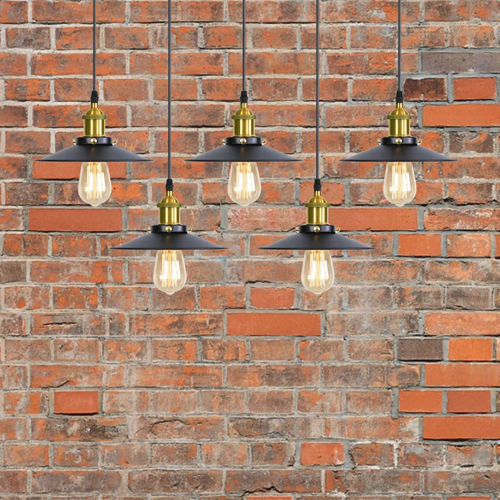 Suspension métal Edison style industriel design vintage éclairage chaleureux salon restaurant loft bibliothèque décoration élégante