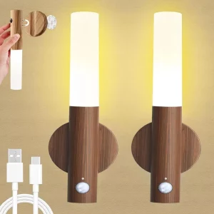Applique murale bois LED design scandinave moderne éclairage intelligent détecteur de mouvement rechargeable USB économique élégant chambre escalier Applique murale bois LED design scandinave moderne éclairage intelligent détecteur de mouvement rechargeable USB économique élégant chambre escalier