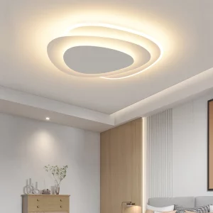 Plafonnier moderne design minimaliste lumière douce chambre salon éclairage économique élégant