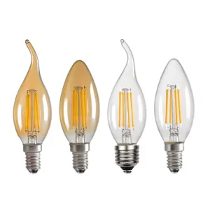 Bougie LED Edison ampoule C35 C35L marron clair E27/E12/E14 lumière chaleureuse vintage salon chambre économique élégant design rétro Bougie LED Edison ampoule C35 C35L marron clair E27/E12/E14 lumière chaleureuse vintage salon chambre économique élégant design rétro