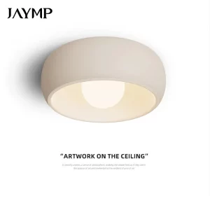 Plafonnier LED moderne minimaliste cylindrique lumière intérieure design épuré salon chambre bureau éclairage chaleureux économique