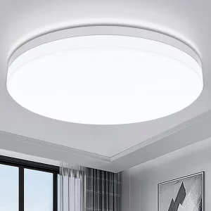 Plafonnier LED bois naturel design scandinave nordique moderne chambre salon éclairage chaleureux économique élégant