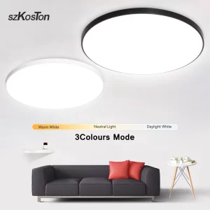Plafonnier LED moderne design minimaliste chambre salon cuisine salle de bain éclairage adaptable économies d’énergie Plafonnier LED moderne design minimaliste chambre salon cuisine salle de bain éclairage adaptable économies d’énergie