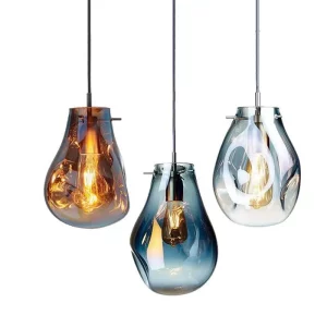 Suspension verre moderne nordique design élégant ampoule Edison éclairage chaleureux salle à manger cuisine décoration intérieure