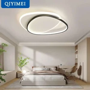 Plafonnier moderne LED design minimaliste chambre salon éclairage uniforme lumière douce décoration intérieure élégante