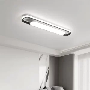 Plafonnier LED moderne design minimaliste en métal et acrylique cuisine chambre salon bureau éclairage intérieur contemporain élégant économies d’énergie