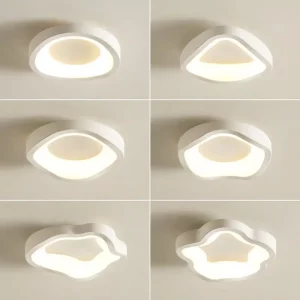 Plafonnier LED design moderne style nordique pour salon chambre cuisine bureau éclairage intérieur chaleureux économique élégant