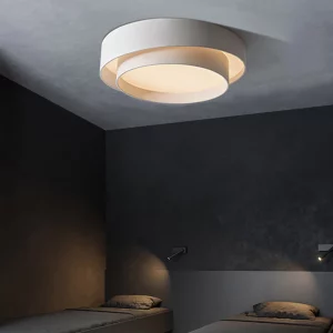 Plafonnier LED moderne design minimaliste éclairage chaleureux salon chambre cuisine bureau foyer épuré élégant