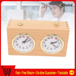 Horloge d’échecs Vintage en bois multifonctionnelle Portable professionnelle réduction du Stress ornement horloge d’échecs pour compétition Horloge d’échecs Vintage en bois multifonctionnelle Portable professionnelle réduction du Stress ornement horloge d’échecs pour compétition