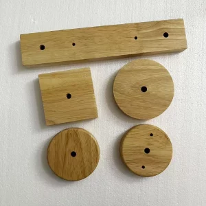 Base de plafonnier bois naturel design scandinave moderne pour luminaire suspendu éclairage intérieur chaleureux salle à manger chambre