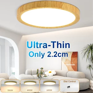 Plafonnier LED bois naturel design scandinave nordique moderne chambre salon éclairage chaleureux économique élégant Plafonnier LED bois naturel design scandinave nordique moderne chambre salon éclairage chaleureux économique élégant