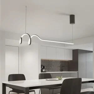 Suspension LED moderne minimaliste design sculptural lumière diffuse intérieure éclairage élégant salle à manger salon bureau Suspension LED moderne minimaliste design sculptural lumière diffuse intérieure éclairage élégant salle à manger salon bureau