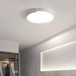 Plafonnier LED métal design nordique moderne minimaliste lumière uniforme chambre salon éclairage intérieur 2022