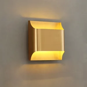 Applique murale moderne en laiton doré design minimaliste éclairage ambiant salon chambre escalier