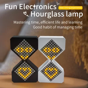 Veilleuse LED design moderne pour intérieur sablier électronique luminaire ambiant chambre cuisine bureau style pixel économie d’énergie 2025 Veilleuse LED design moderne pour intérieur sablier électronique luminaire ambiant chambre cuisine bureau style pixel économie d’énergie 2025