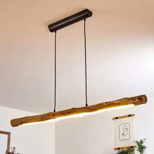 Suspension LED bois naturel style japonais minimaliste nordique éclairage chaleureux salle à manger chambre Loft déco intérieure élégante