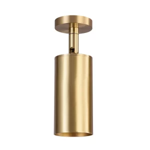 Plafonnier moderne minimaliste en métal doré design contemporain éclairage intérieur élégant lumière chaleureuse économie d’énergie certification CE LVD CCC