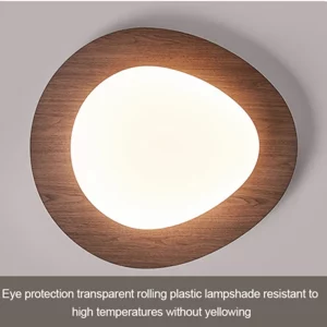 Plafonnier LED bois naturel design scandinave nordique moderne chambre salon éclairage chaleureux économique élégant
