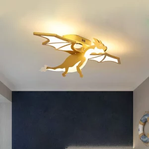 Plafonnier Dragon volant design nordique moderne Luminaires décoratifs pour chambre d’enfant salon chambre bébé ambiance magique et chaleureuse Plafonnier Dragon volant design nordique moderne Luminaires décoratifs pour chambre d’enfant salon chambre bébé ambiance magique et chaleureuse