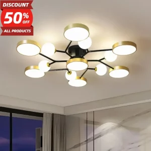 Plafonnier LED boule de verre design nordique moderne lumière chaleureuse salon chambre éclairage économique élégant