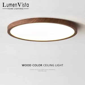 Plafonnier LED bois naturel design scandinave nordique moderne chambre salon éclairage chaleureux économique élégant Plafonnier LED bois naturel design scandinave nordique moderne chambre salon éclairage chaleureux économique élégant