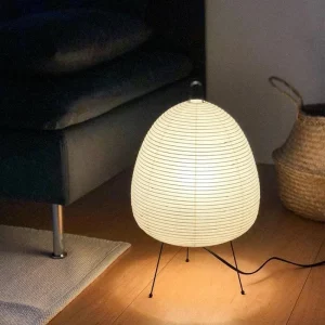 Lampe japonaise moderne en papier et métal design minimaliste lumière douce éclairage intérieur salon chambre bureau décor naturel élégant Lampe japonaise moderne en papier et métal design minimaliste lumière douce éclairage intérieur salon chambre bureau décor naturel élégant