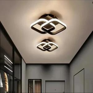 Plafonnier LED bois naturel design scandinave nordique moderne chambre salon éclairage chaleureux économique élégant