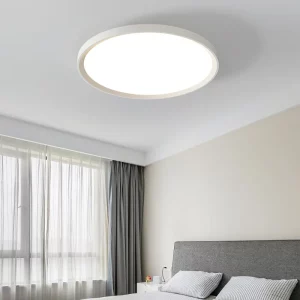 Plafonnier en bois LED design scandinave nordique moderne éclairage chaleureux économique élégant chambre salon bureau cuisine