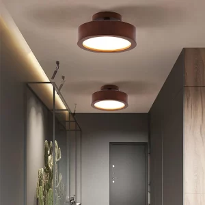Plafonnier LED en métal design moderne minimaliste style industriel éclairage doux pour salon chambre entrée