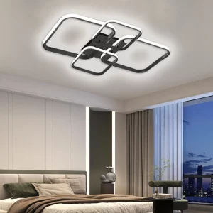 Plafonnier LED bois naturel design scandinave nordique moderne chambre salon éclairage chaleureux économique élégant