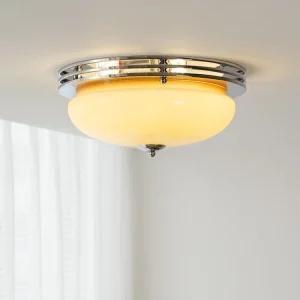 Plafonnier verre encastré style français moderne chrome design Bauhaus lumière chambre salle à manger éclairage créatif économique élégant Plafonnier verre encastré style français moderne chrome design Bauhaus lumière chambre salle à manger éclairage créatif économique élégant