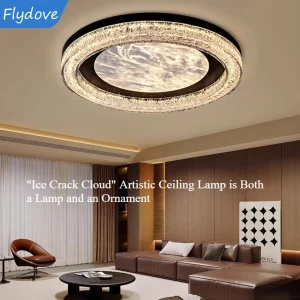 Plafonnier moderne verre texturé métal design artistique lumière LED éclairage salon chambre bureau lumière chaleureuse élégance décorative économique