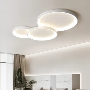Plafonnier LED design moderne minimaliste en métal et acrylique lumière chaude salon chambre bureau éclairage décoratif élégant