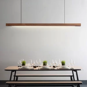 Suspension bois naturel design scandinave LED éclairage moderne salle à manger cuisine bureau lumière chaleureuse économique élégant Suspension bois naturel design scandinave LED éclairage moderne salle à manger cuisine bureau lumière chaleureuse économique élégant